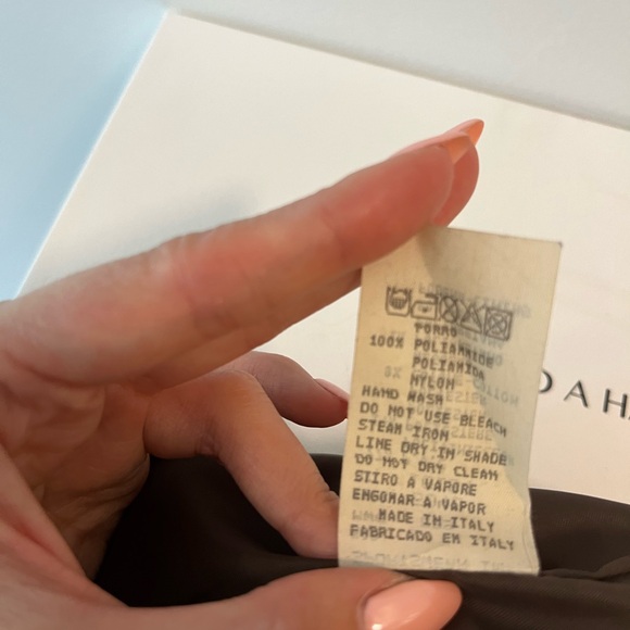 Moschino Jeans Women's Brown Leather Jacket US6 - Picture 4 of 4